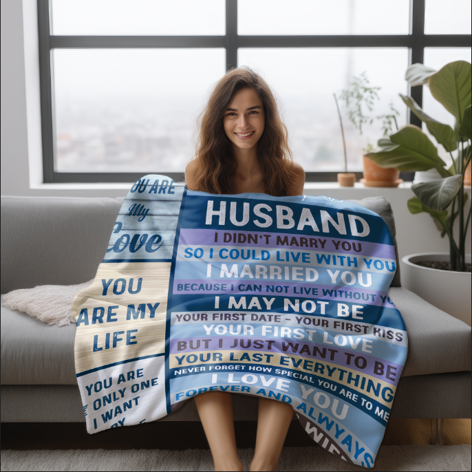To My Husband | FLM Arctic Fleece Blanket 50x60